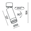 Потолочный светильник Technical C055CL-L12W3K-Z-B