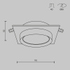 Встраиваемый светильник Technical DL086-GX53-SQ-BW