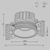 Встраиваемый светодиодный светильник Maytoni Round DL058-7W4K-TRS-BS