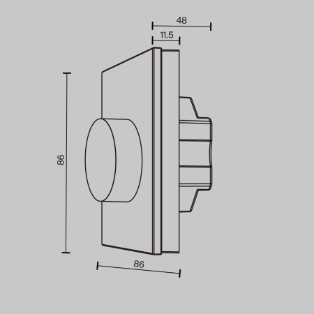 Роторная панель управления Lighting control 711025