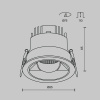 Встраиваемый светильник Technical DL100-12W2.7-3-4K-RD-B