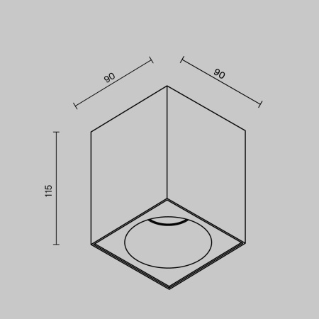 Потолочный светильник Technical C030CL-01W