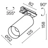 Трековый светильник Technical TR021-1-12W3K-W-BBS