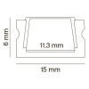Профиль Led Strip ALM001S-2M