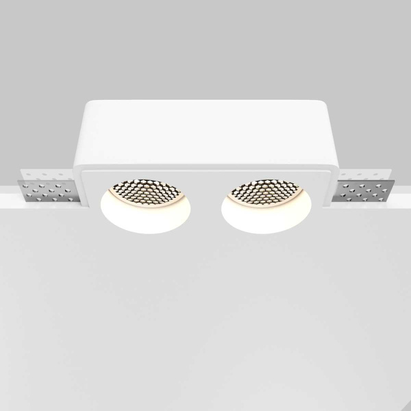 Встраиваемый светильник Maytoni Technical Gyps Modern DL123-GU10-02-W
