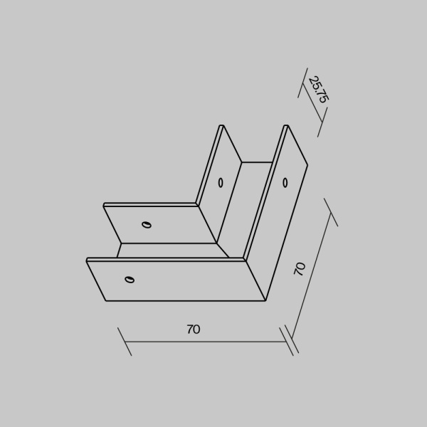 Комплектующие для профиля Outdoor O-TR001-AC90