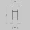 Настенный светильник (бра) Maytoni MOD401WL-L6BS3K