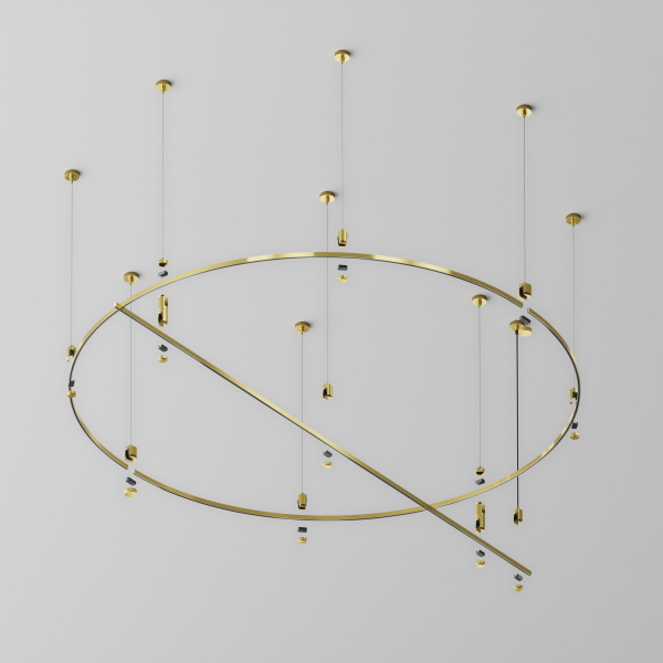 Шинопровод накладной/подвесной Technical TRX154-2SR-D1500-BS