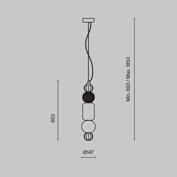 Подвесной светильник Maytoni Collar P069PL-L35G3K