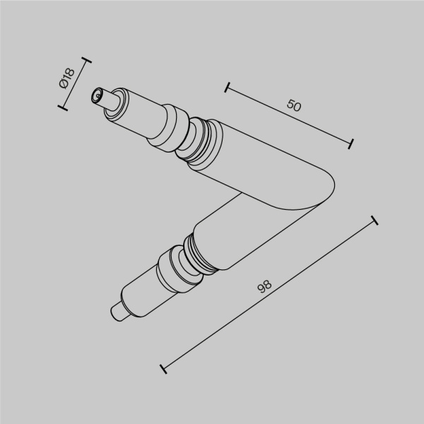 Комплектующие для систем освещения с токоведущими элементами Technical CA006EC-BS
