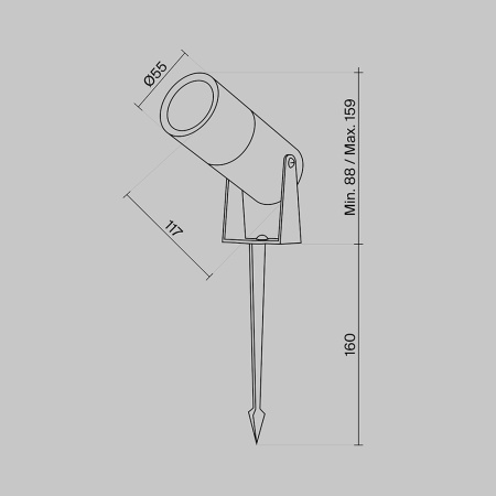 Ландшафтный светильник Outdoor O050FL-L5GF3K