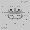 Встраиваемый светильник Technical DL045-02-10W3K-B