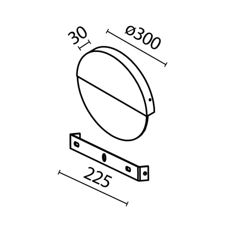 Настенный светильник (бра) Maytoni MOD320WL-L13MR3K1