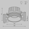 Встраиваемый светильник Technical DL058-7W2.7K-TRS-B