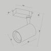 Трековый светильник Technical TR003-1-10W3K-W-W