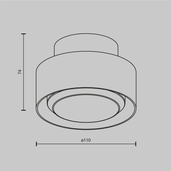 Потолочный светильник Maytoni Technical Space C092CL-GX53-W