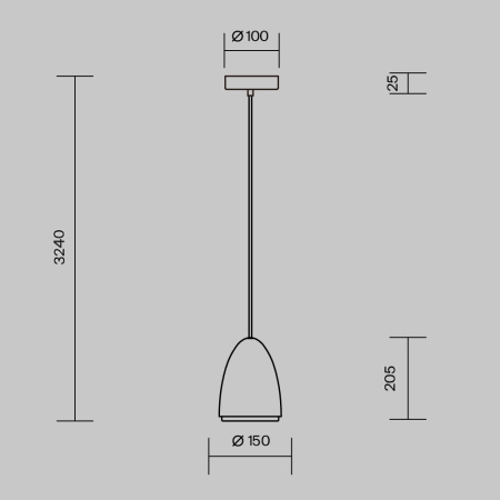 Подвесной светильник Maytoni MOD430PL-01CM