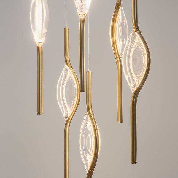 Подвесная светодиодная люстра Maytoni Foresight MOD347PL-L48BS3K